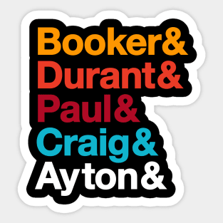 Phoenix Suns & Roster CE Colors 23 Sticker